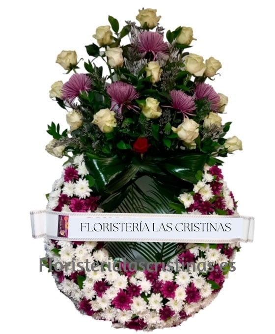 Corona Funeraria Morada M4